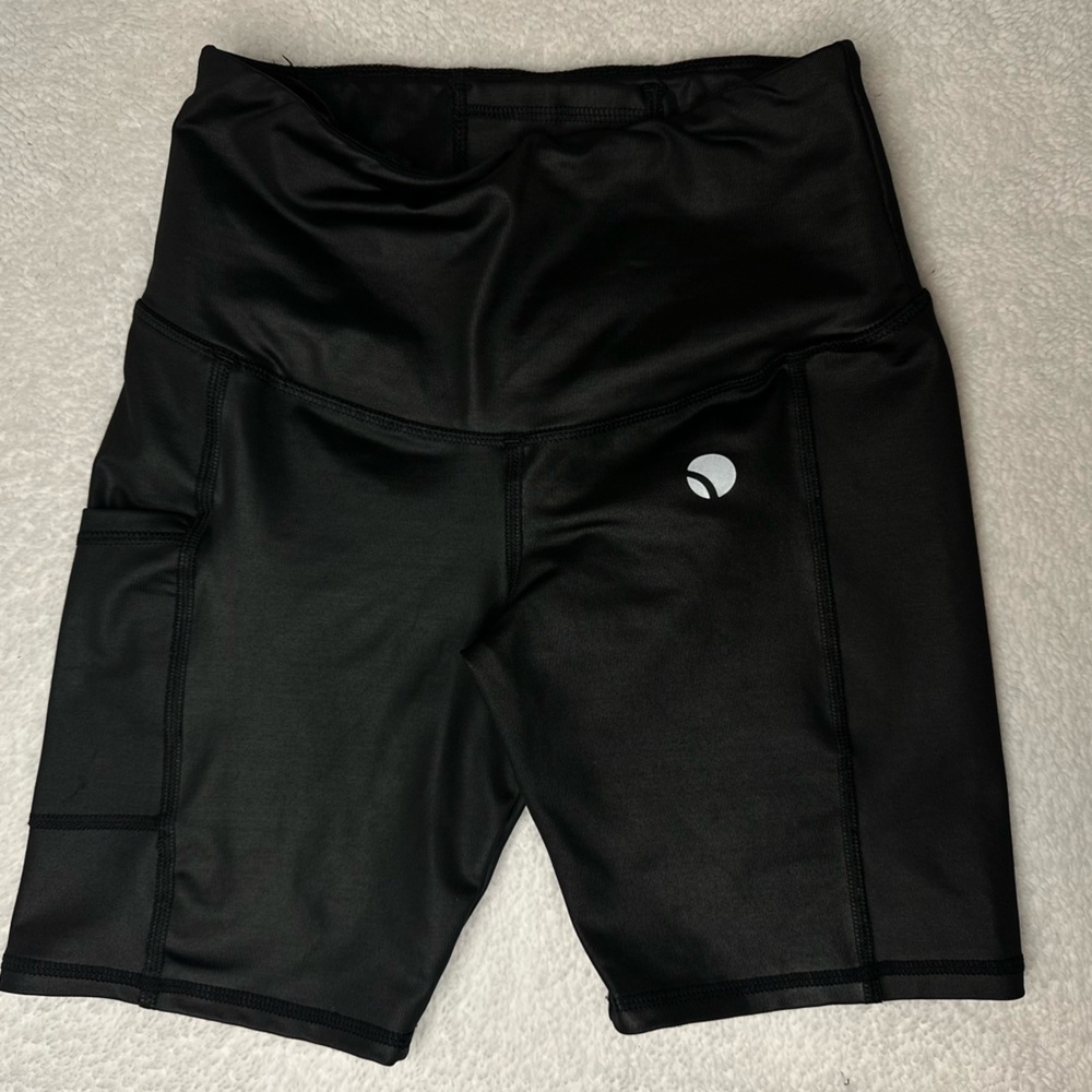 DELIE High-Waist Compression Biker Shorts – Tummy Control & Butt Lifting, Black